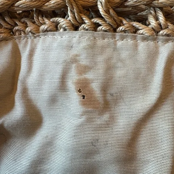 Vintage Italian Tan Crochet/macrame Drawstring Bag - Picture 7 of 9